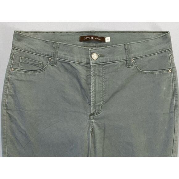 NYDJ Lift/Tuck Lightweight Stretch Cargo Pants. Washed Olive, Women's 10. Read. - Picture 6 of 9